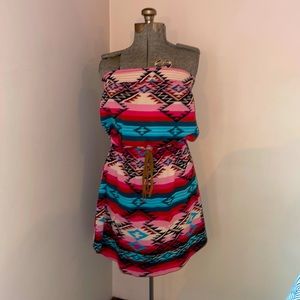 Xhilaration southwestern off shoulder dress